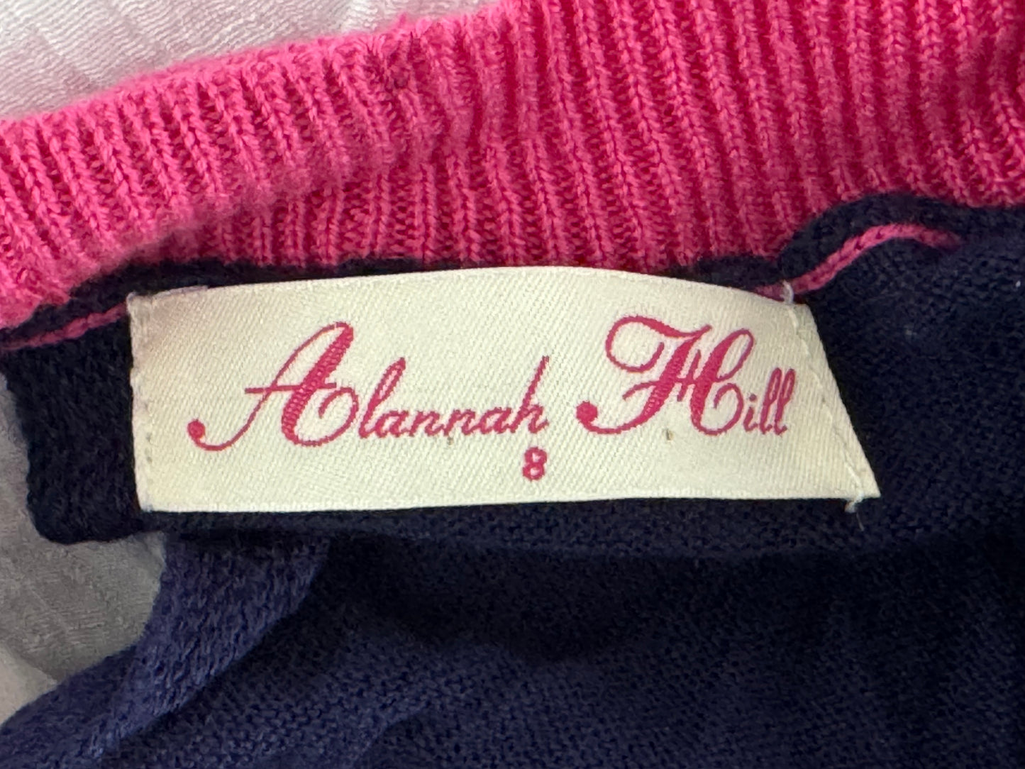 Alannah Hill Silk Navy & Pink Cardigan