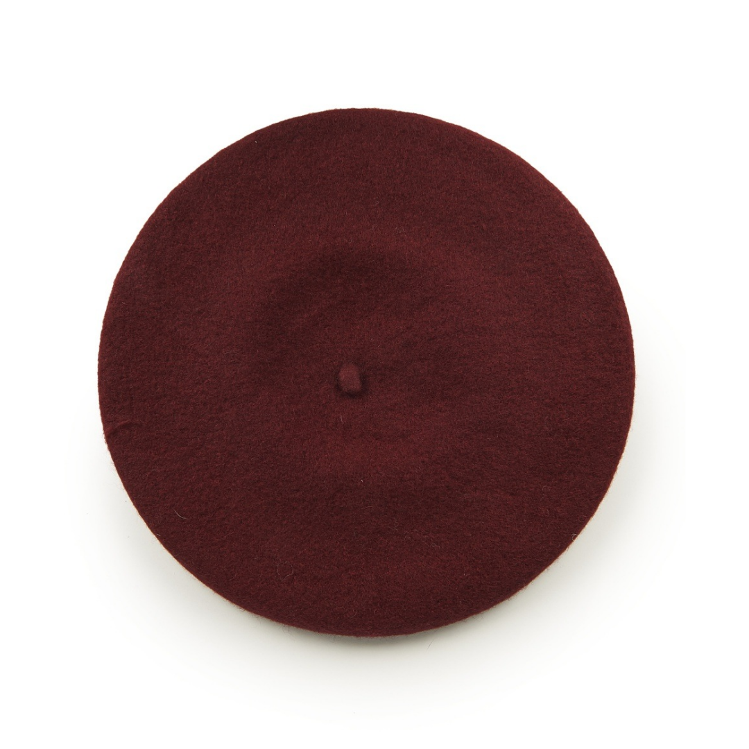 Banned Retro Clare Beret in Coffee Brown