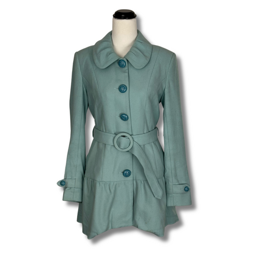 Alannah Hill Teal Coat with Divine Buttons