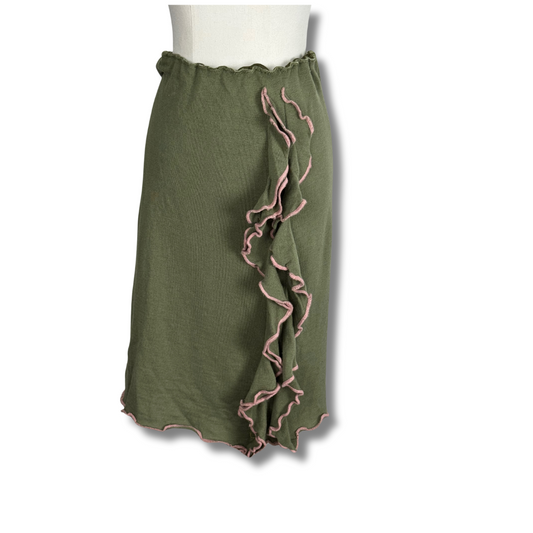 Alannah Hill Olive Ruffle Skirt