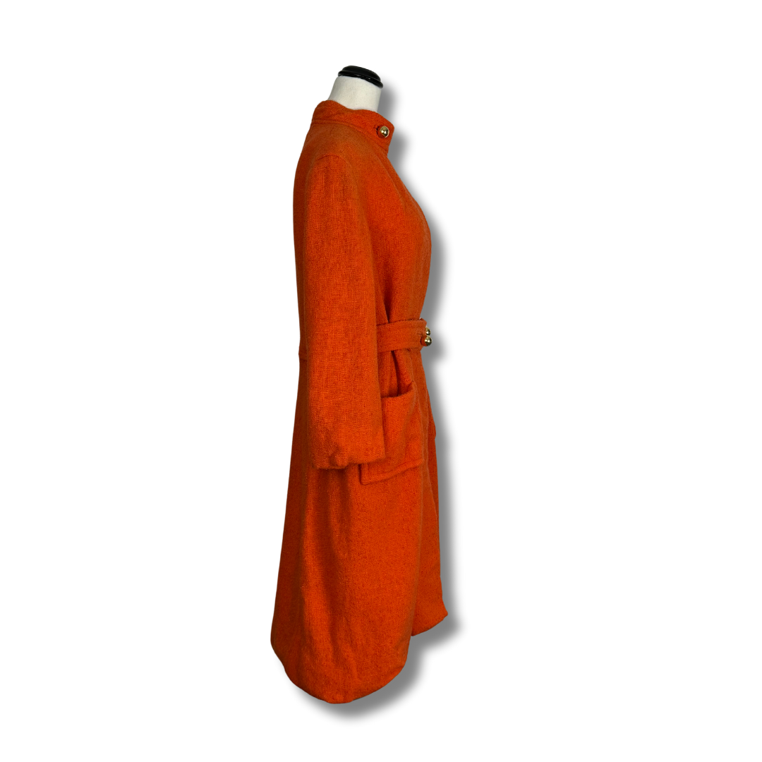 60s Full Length Red Designer Coat
