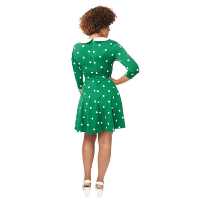Unique Vintage Wednesday Dress in Green