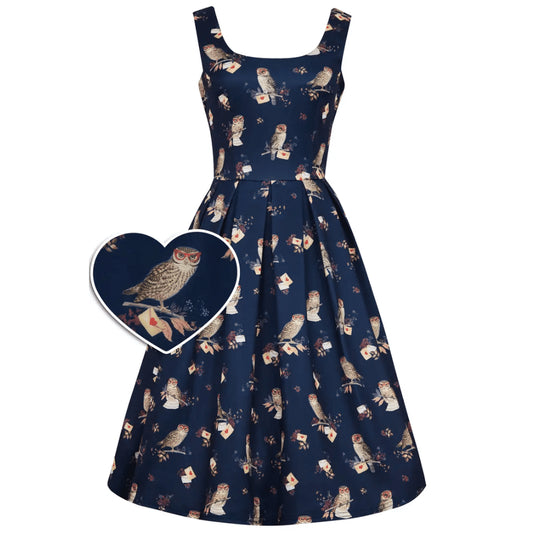 Amanda Owl & Letter Dress
