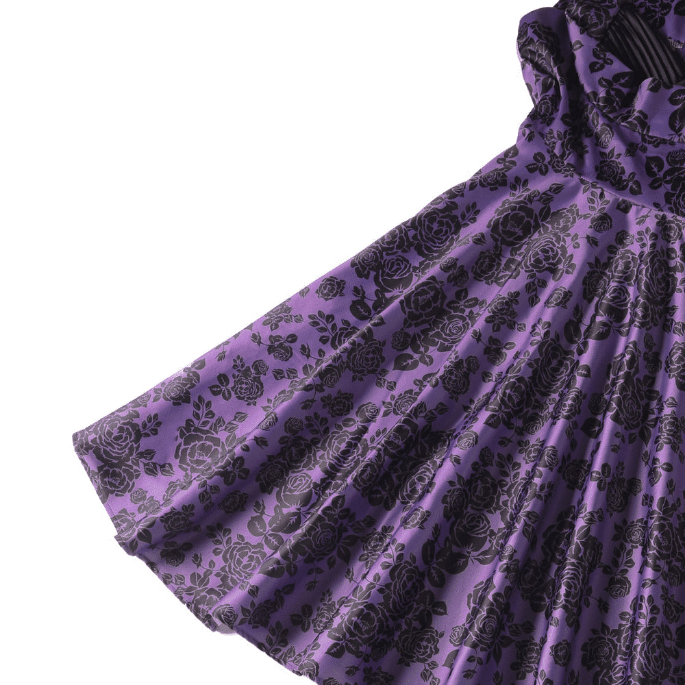 Dolly & Dotty Grace Purple Floral Dress