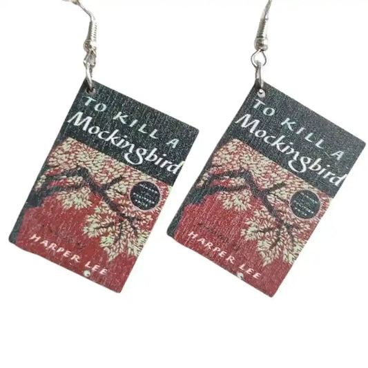 To Kill A Mockingbird Book Earrings