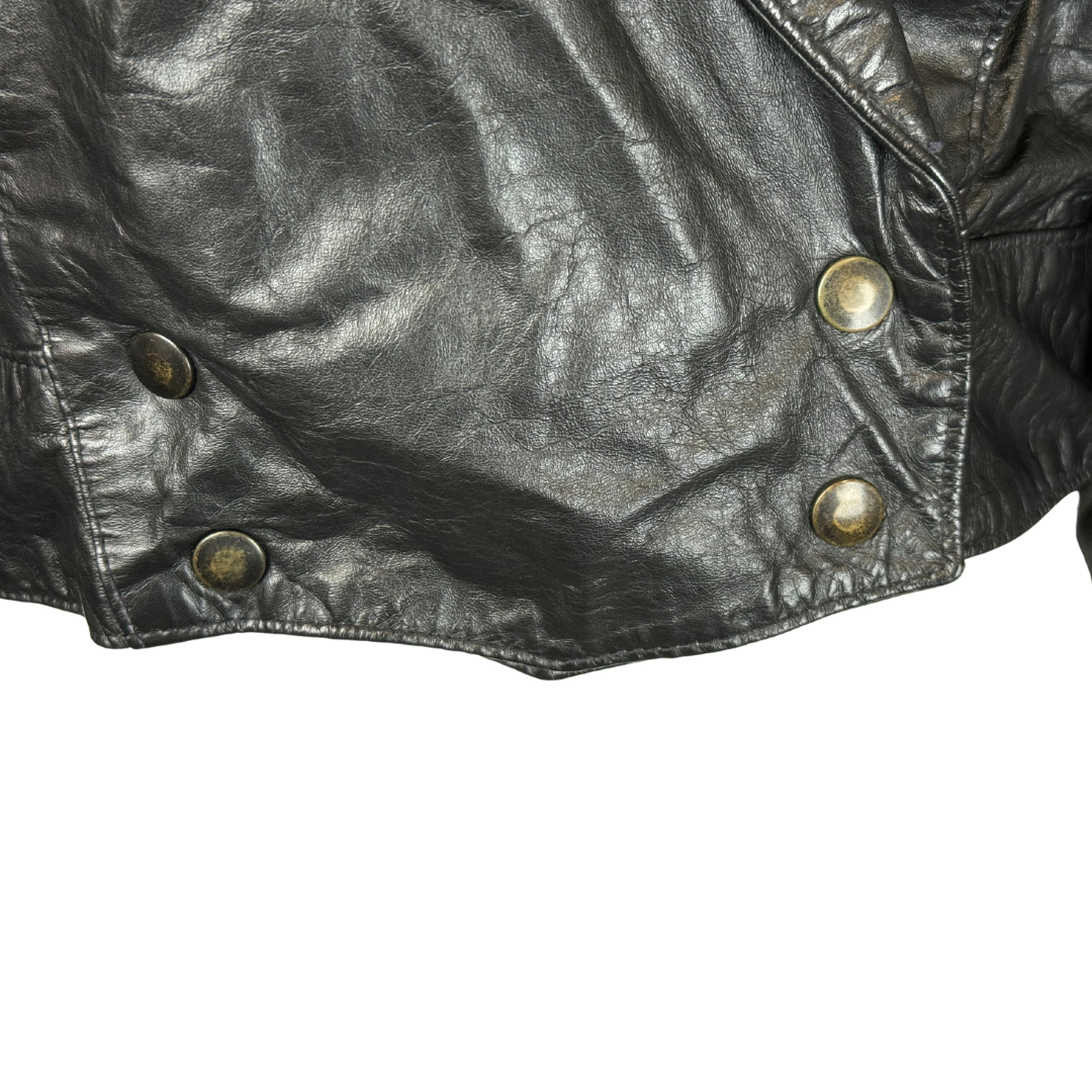 Park V Vintage Motorcycle Leather Jacket