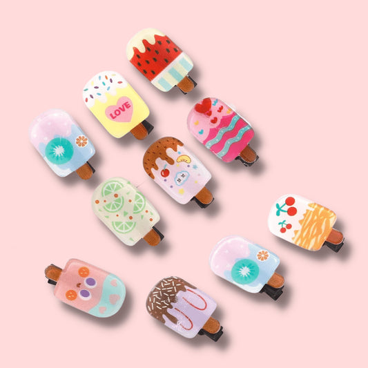 Cute Popsicle hair clips
