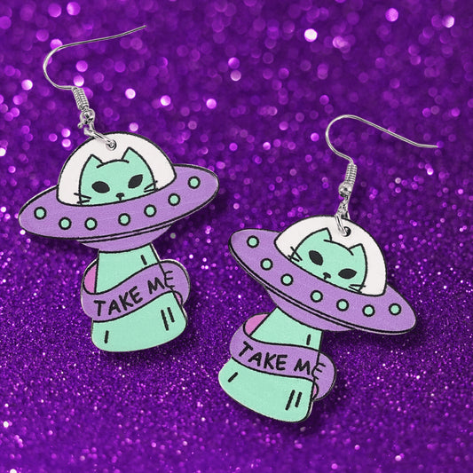 Space Kitty earrings
