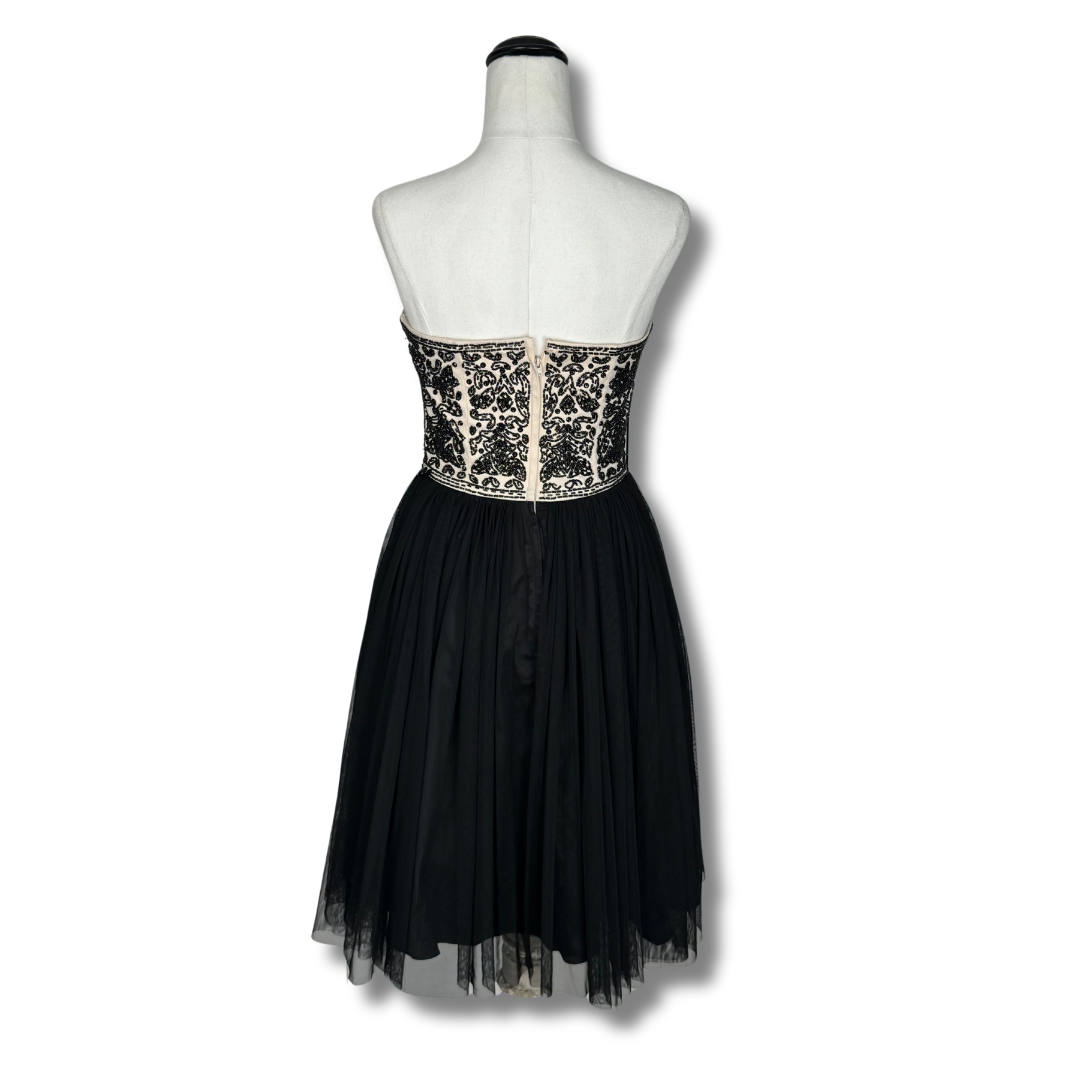 Alannah Hill Black & Peach Delicate Party Dress