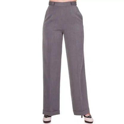 Party on Trousers in Charcoal