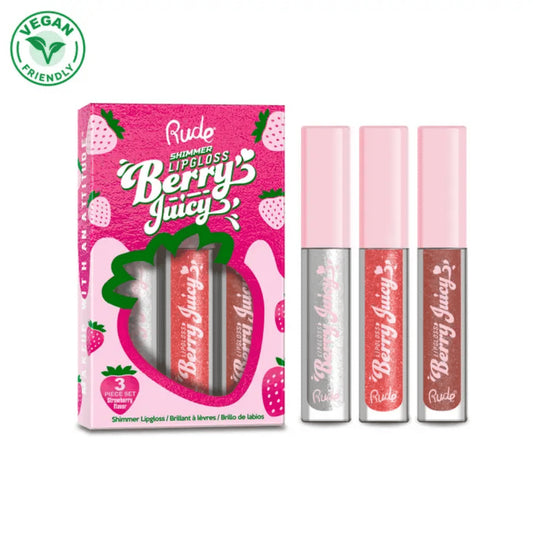 Rude Cosmetics Berry Juicy Lip Gloss Set – Shimmer
