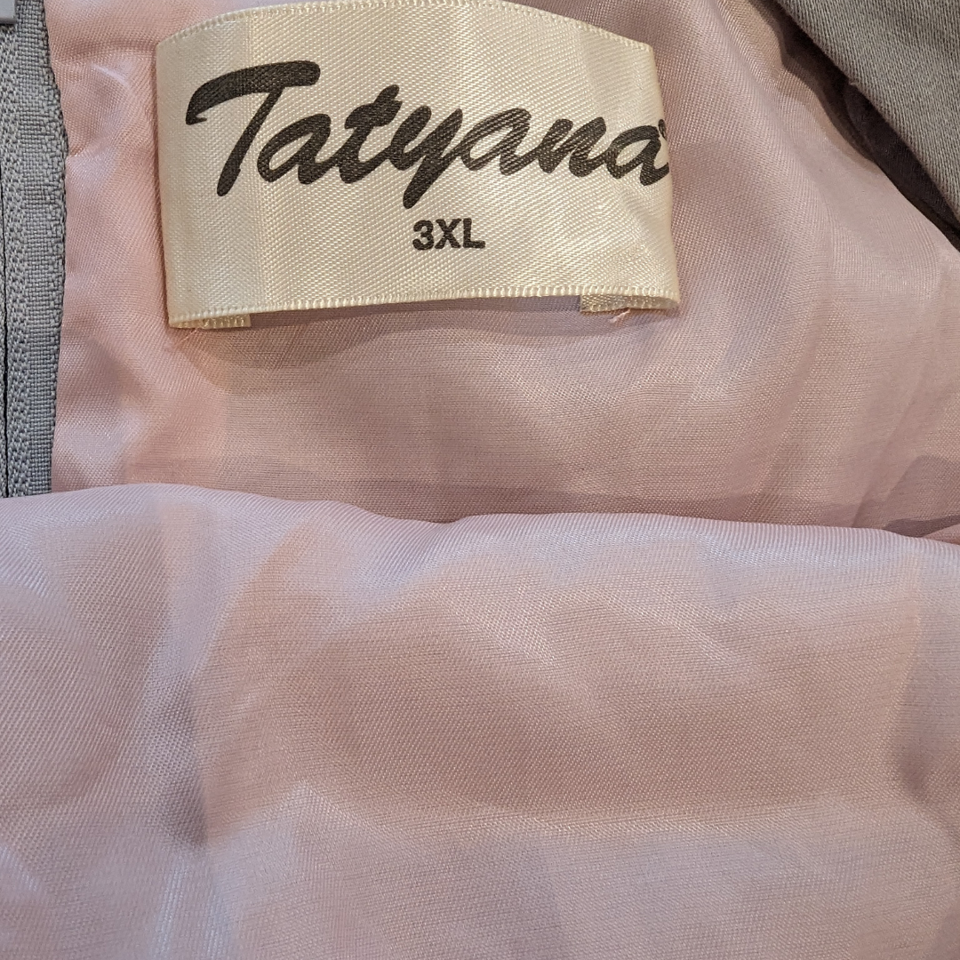 Tatyana Crystal Formal Tea Length Dress