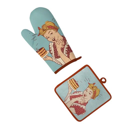 Deadly Housewives Oven Mitten and Table Pad