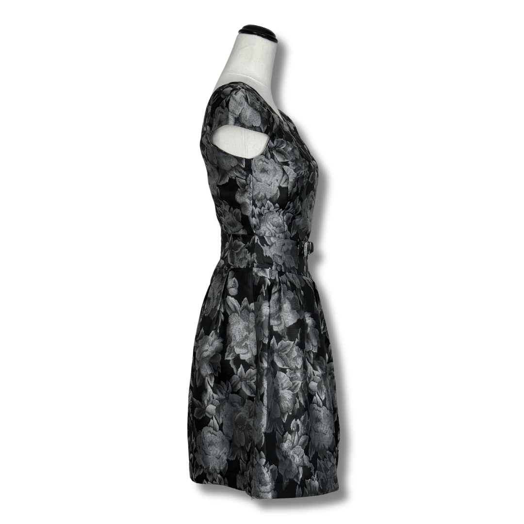 Review Silver Floral Dress