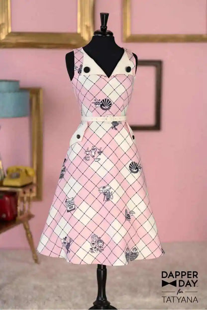 Tatyana Brigit Dress in Wonderland Print