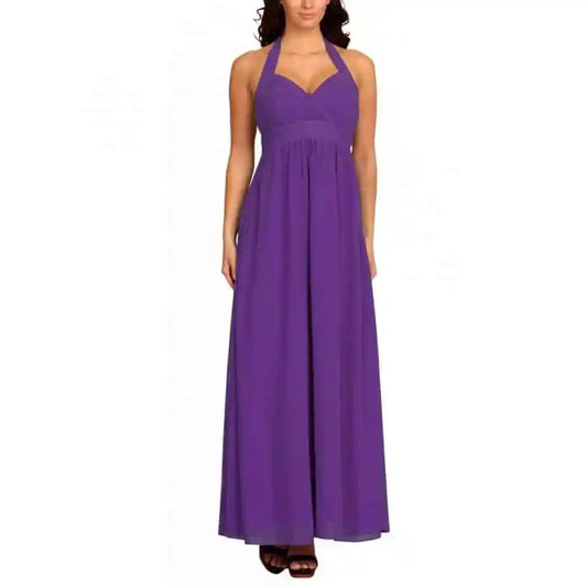 Lynnette Chiffon Purple Evening Dress