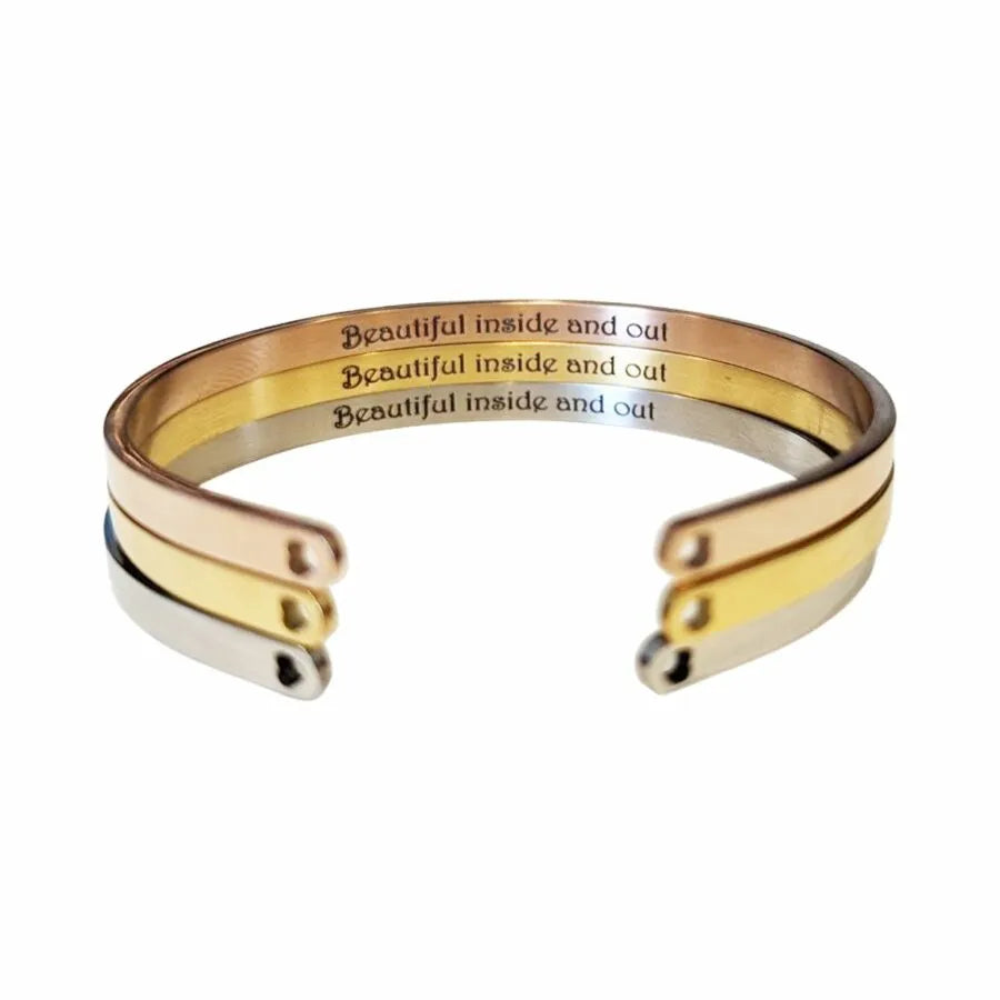 “Product of my own determination” bangle