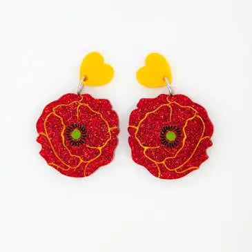 Daisy Jean Designs Poppy earrings, Wizard of Oz