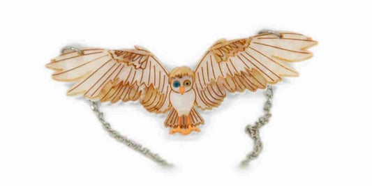 Daisy Jean Designs Goblin King Owl Necklace, Labyrinth