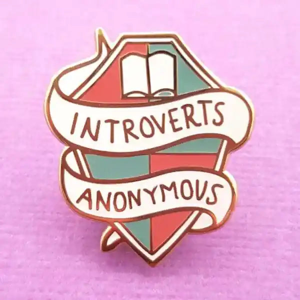 Introverts Anonymous Lapel Pin