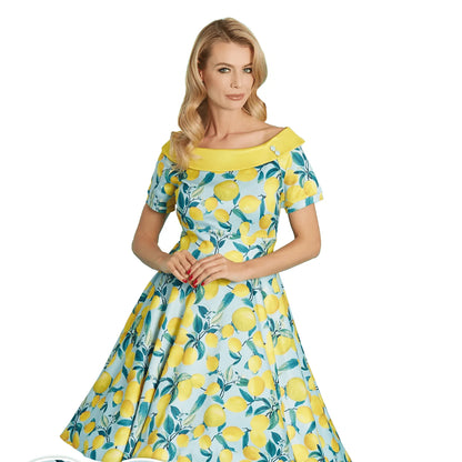 Lemon Print Darlene Dress