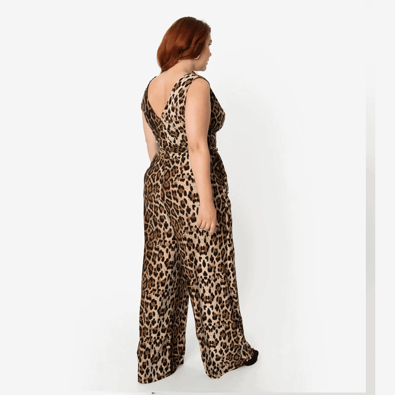 Leopard Print Montgomery Jumpsuit