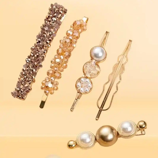 Queen of Pearl hair clips