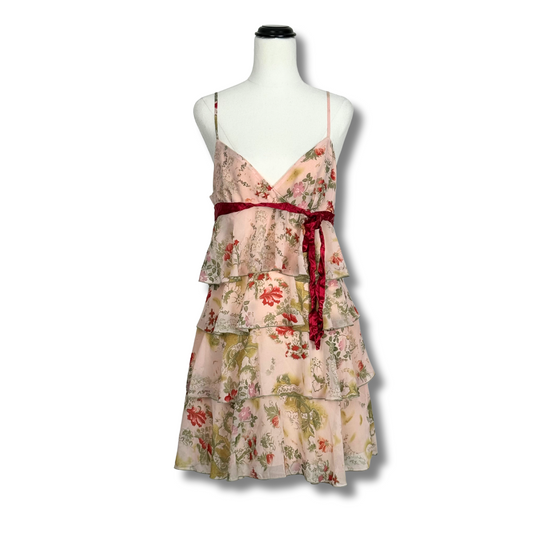 Review Floral Tiered Dress